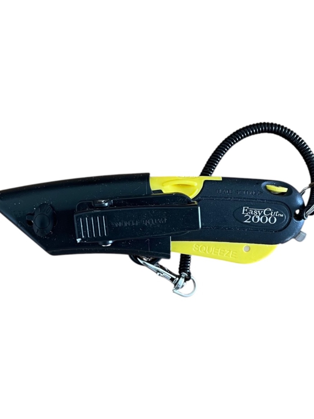Easy Cut Safety Box Cutter Knife Easycut 2000 Belt Tool Cutting Yellow 2000N